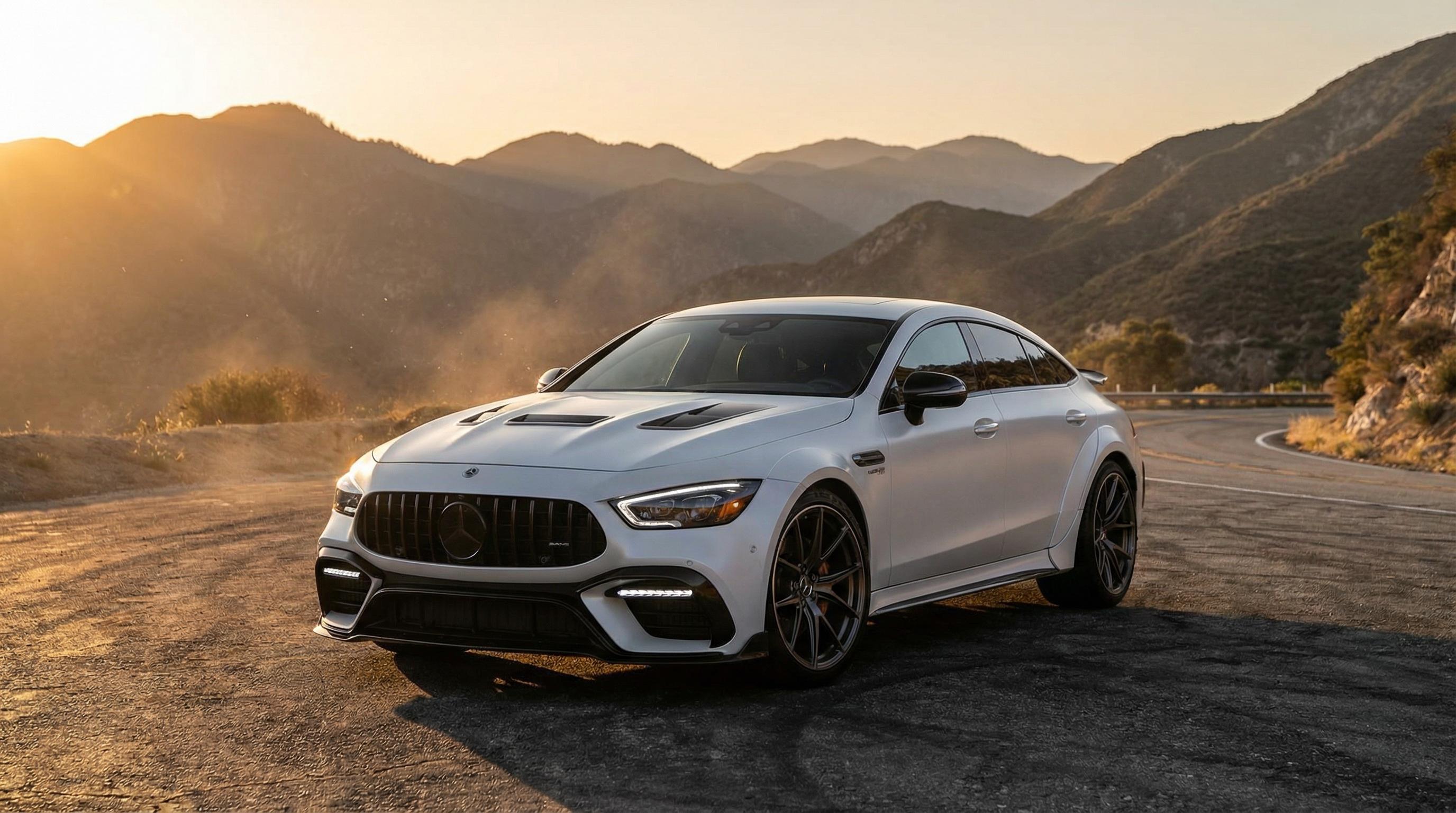 国产视频白色豪华轿车宽体改装视频